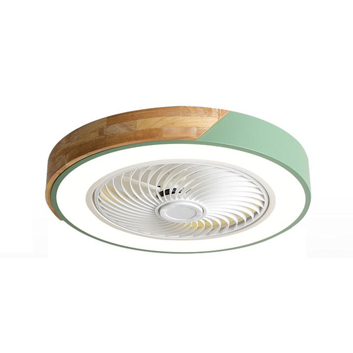 Macaron Plafond rond lampe en bois LED LED SEMI FUX ALIME MONTÉ