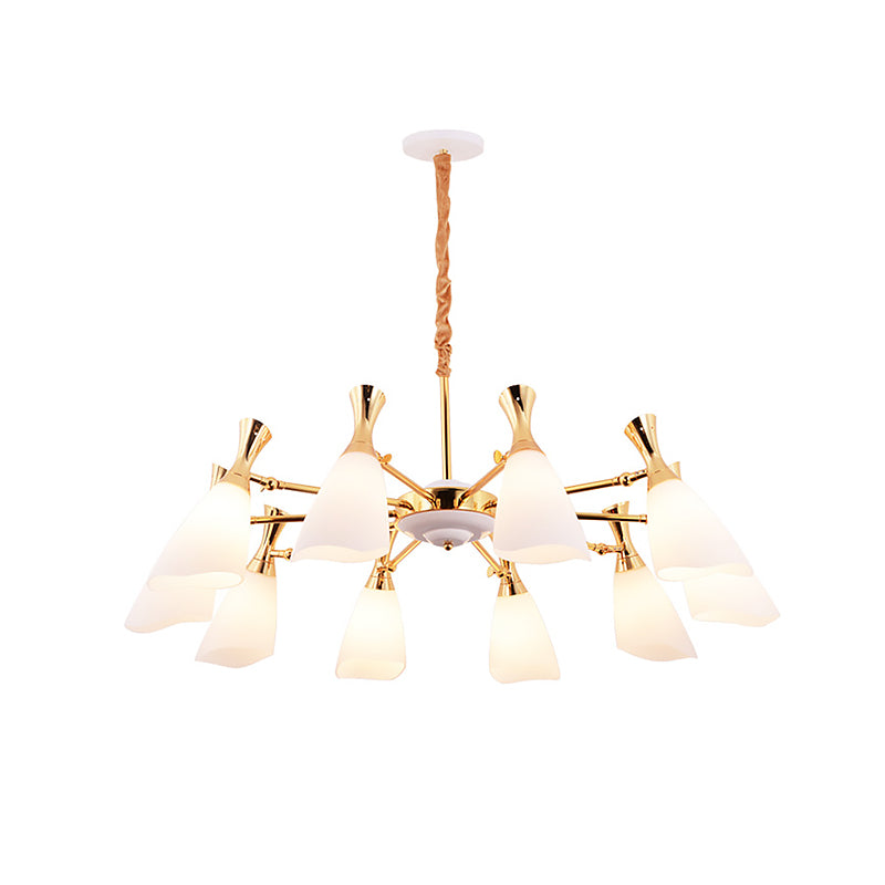 Postmodern 10 CHANDELIER LIGHTES ACCULTURS METAL ET VERRE PROSIDE CHANDELIER POUR CAFE