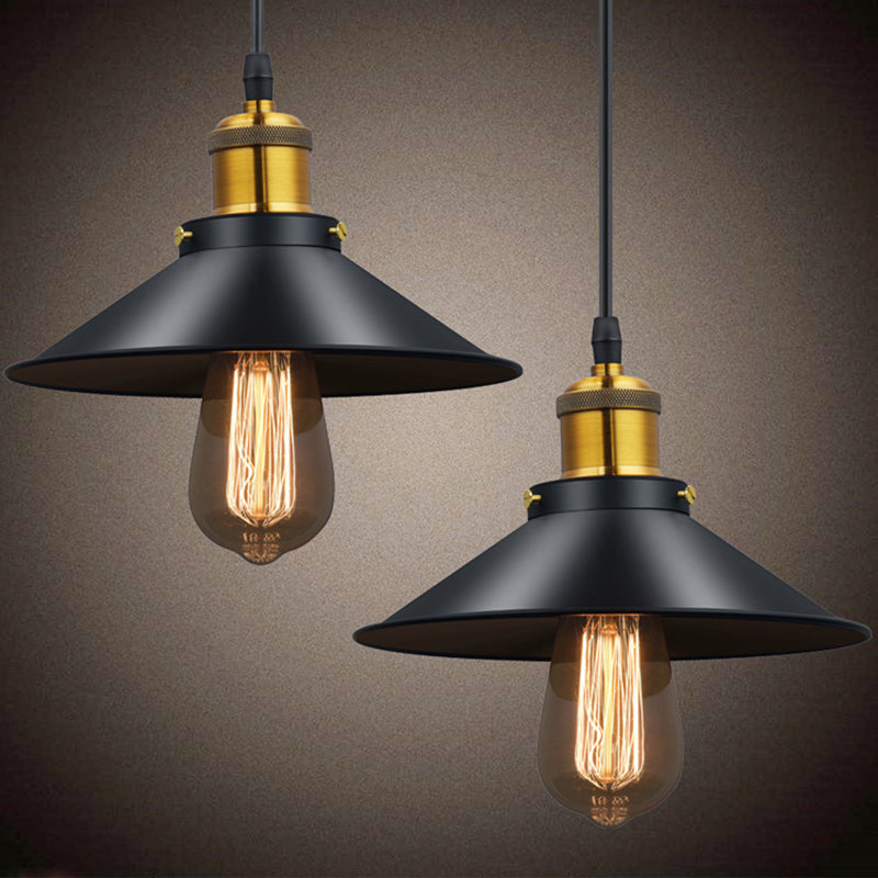 1 Light Cone Ceiling Pendant Creative Industrial Style Metal Pendant for Restaurant