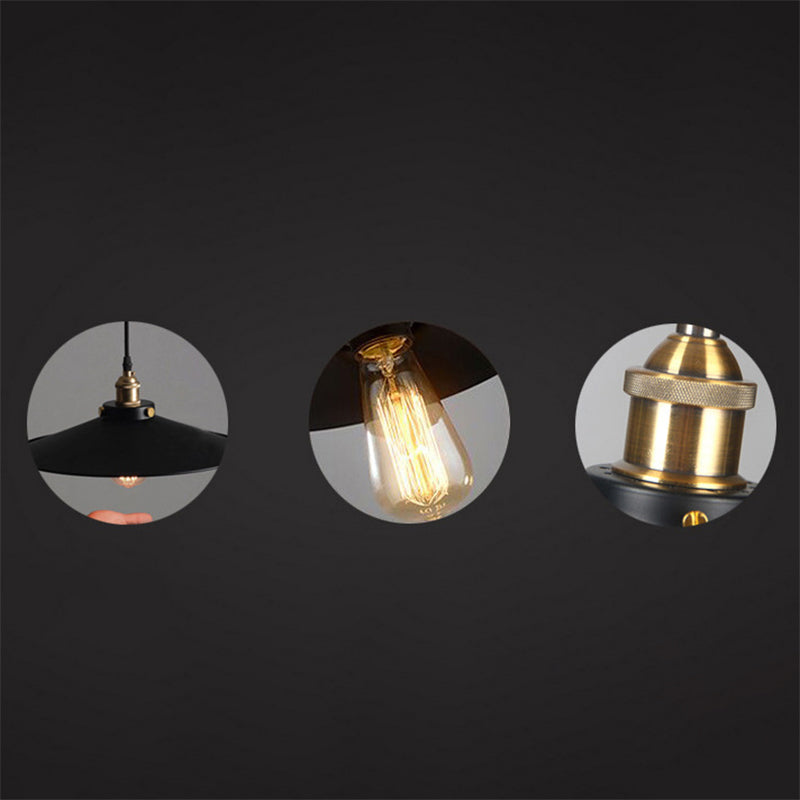 1 Light Cone Ceiling Pendant Creative Industrial Style Metal Pendant for Restaurant