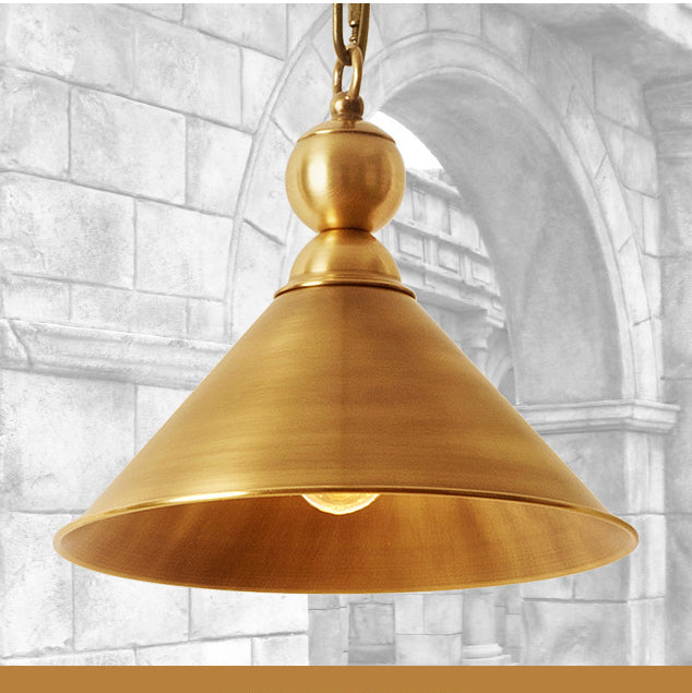 1 Light Cone Ceiling Pendant Creative Industrial Style Metal Pendant for Restaurant