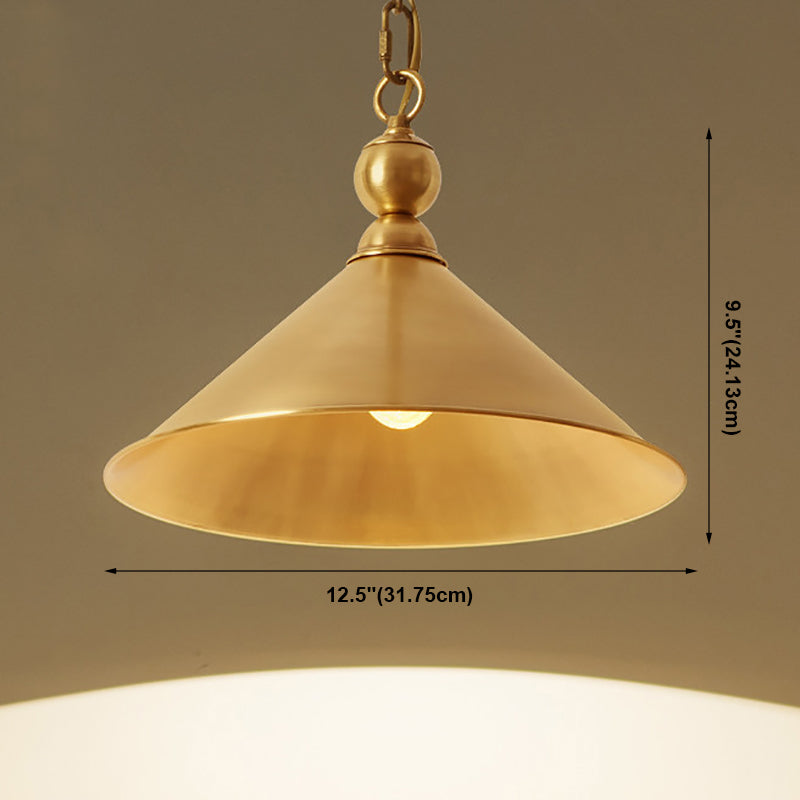 1 Light Cone Ceiling Pendant Creative Industrial Style Metal Pendant for Restaurant