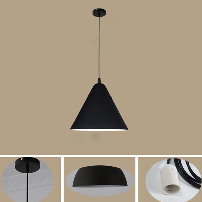 1 Light Ceiling Pendant Creative Industrial Style Aluminum Pendant for Restaurant