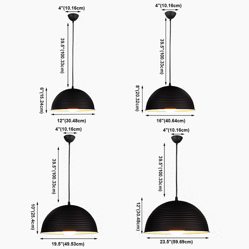 1 Cipante a cupola a cupola a cupola Creative Creative Industrial Style Metal Ciondolo per il ristorante