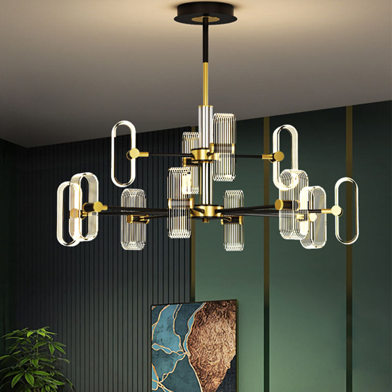 Plafonnage LED 1/2 Tier Light Light Modern Chandelier Lighting