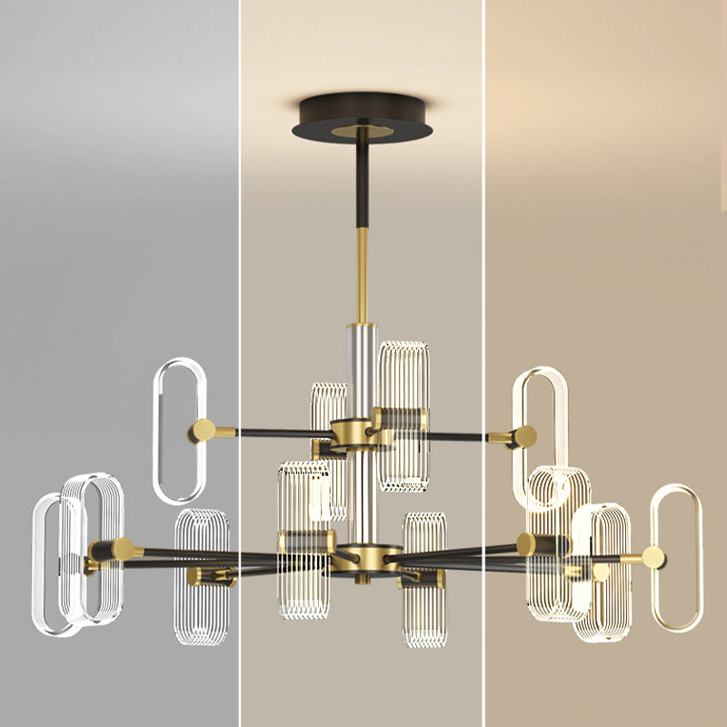 Plafonnage LED 1/2 Tier Light Light Modern Chandelier Lighting