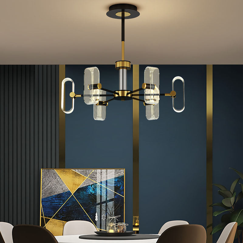 Plafonnage LED 1/2 Tier Light Light Modern Chandelier Lighting