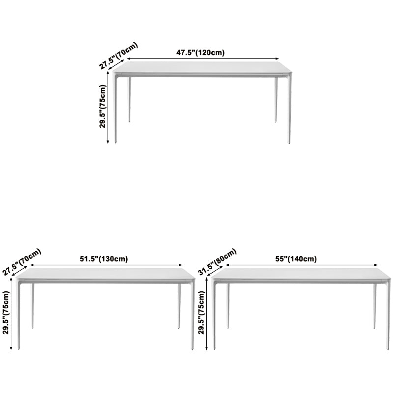 Table à manger de cuisine blanche moderne