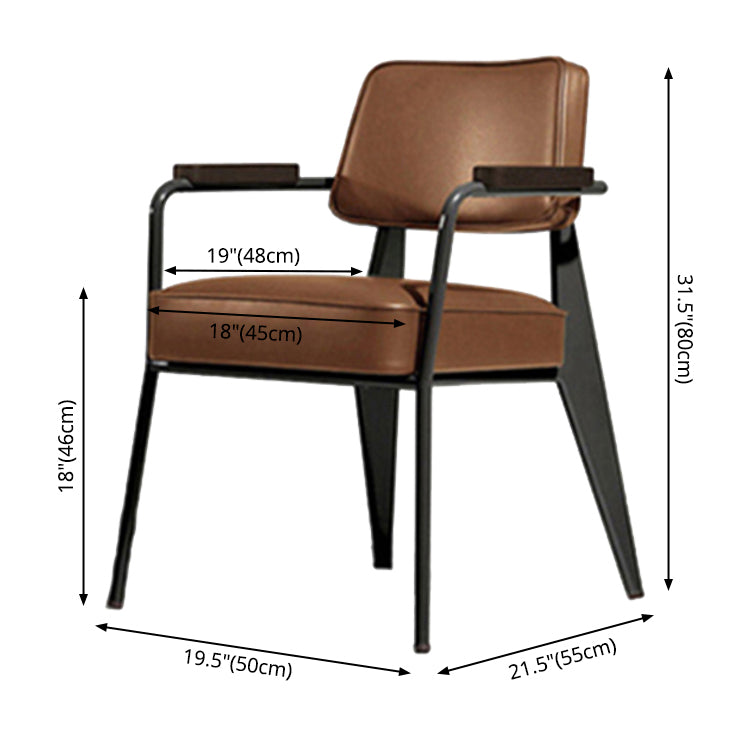 Zeitgenössische Metall -Esszimmerstühle Offener Ess -Seiten -Sessel für den Heimgebrauch offen