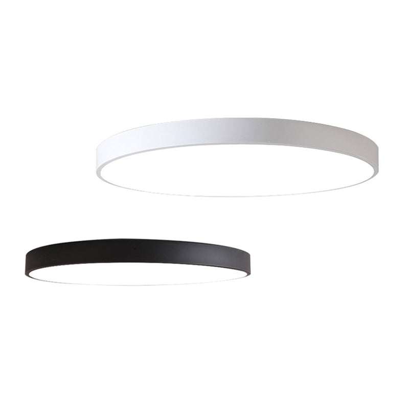 1-Light Round Shade Flush Mount Modern Simple Style Flush Mount Ceiling Light Fixtures