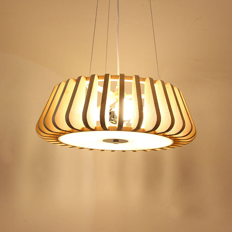 Lampada a ciondolo di bambù giapponese BEIGE BEIGE BEIGE BEIGE LUCE