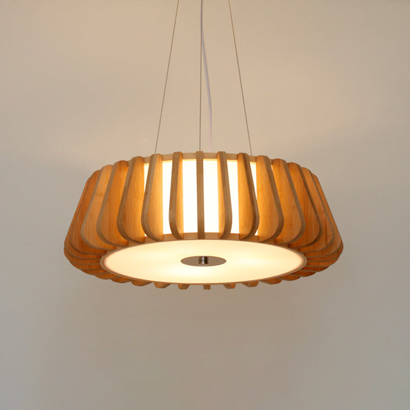 Lampada a ciondolo di bambù giapponese BEIGE BEIGE BEIGE BEIGE LUCE