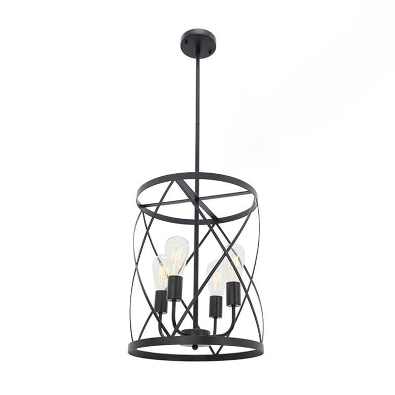 Industrial Style Chandelier Lighting Fixture 4 Head Chandelier Pendant Light for Sitting Room