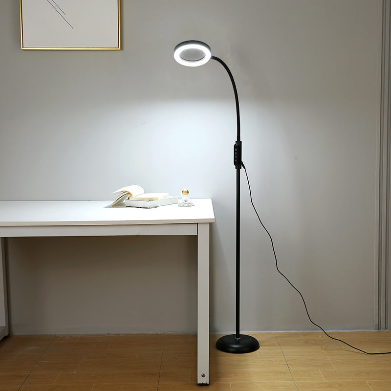 Lusvormige woonkamer staande lamp acryl LED minimalistisch vloerleeslicht