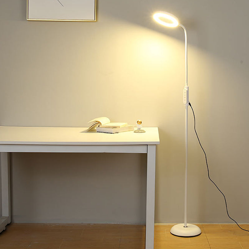 Sala de estar en forma de bucle LED acrílico LED minimalista Luz de lectura de piso