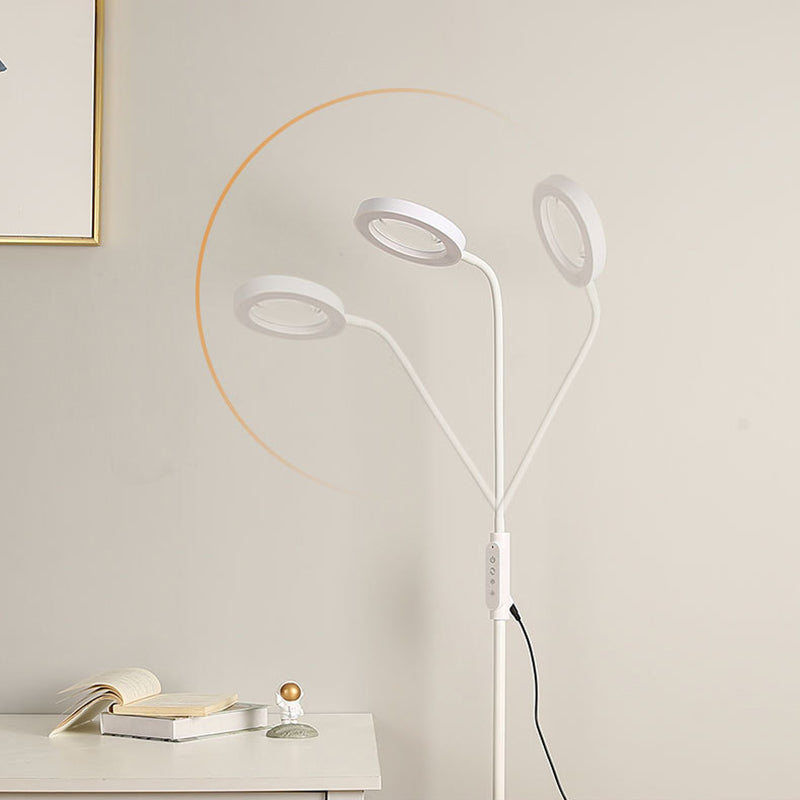 Lusvormige woonkamer staande lamp acryl LED minimalistisch vloerleeslicht