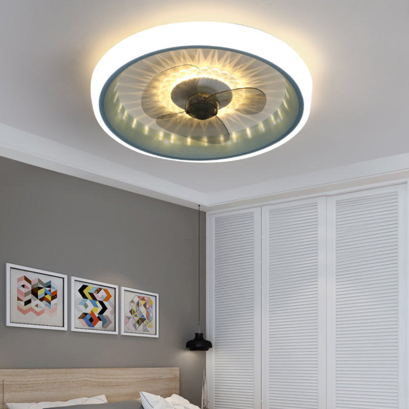 Circolo acrilico Vecchia con soffitto Light Set Aibture Macaron LED Flush Monte Lighting per camera da letto