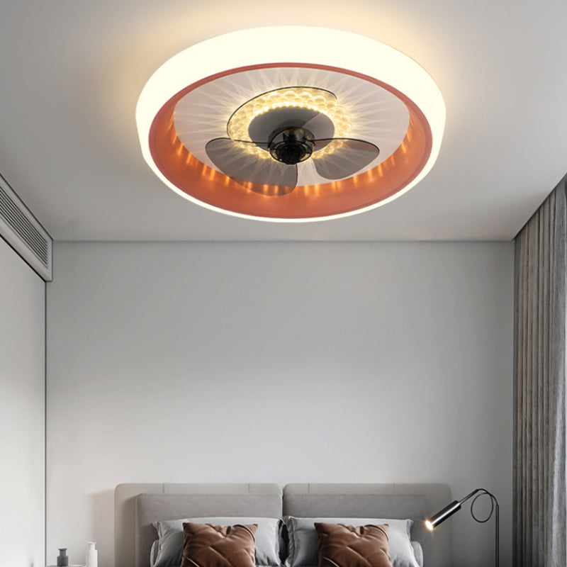 Circolo acrilico Vecchia con soffitto Light Set Aibture Macaron LED Flush Monte Lighting per camera da letto