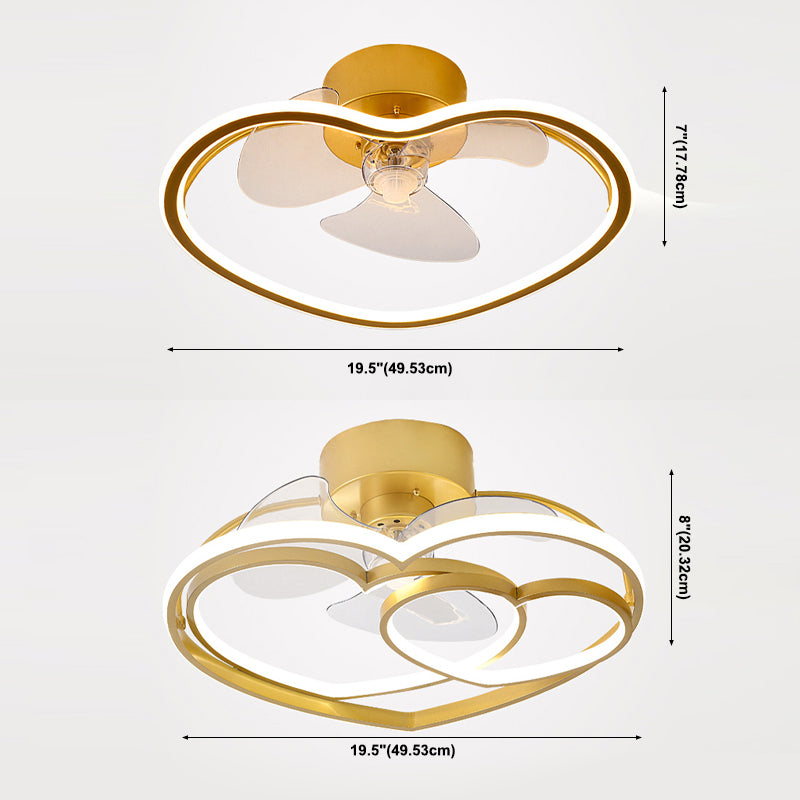 Ventilateur de plafond LED de chambre à cartouche à la lampe à la lampe à la lampe à fus