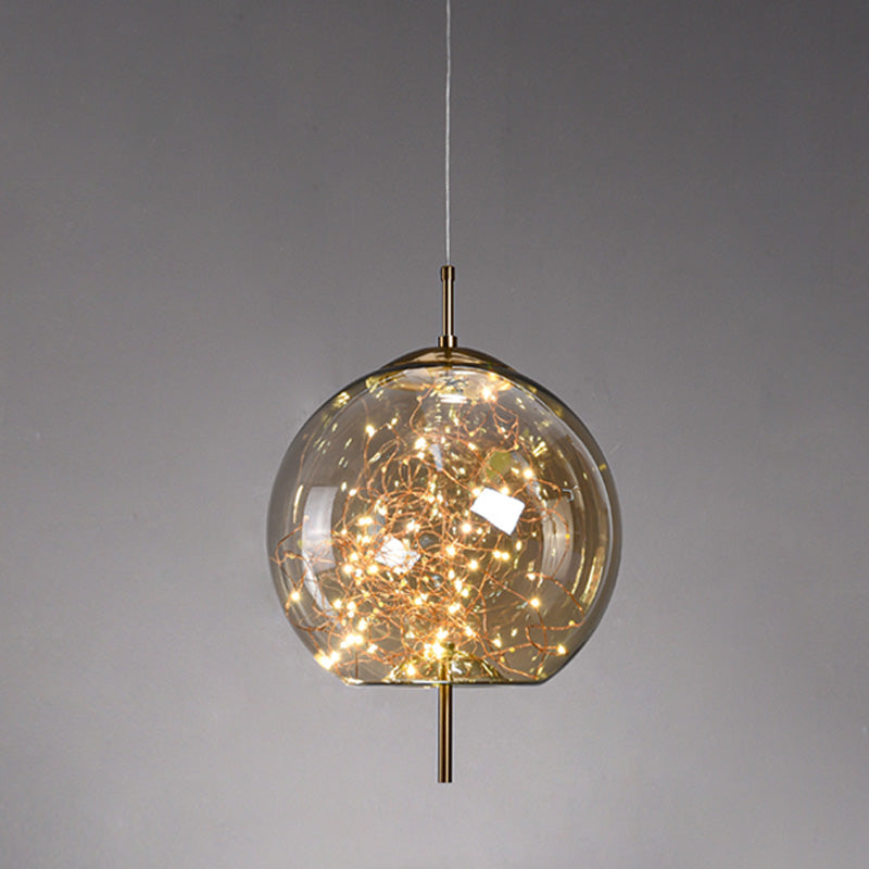 Contemporary Simplicity Farmhouse Ceiling Light with Unique Glass Shade