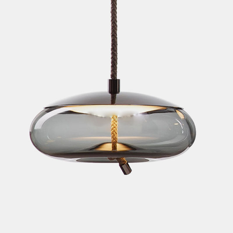 Moderne eenvoud glazen hanglamp plafondverlichtingsarmatuur voor woonkamer