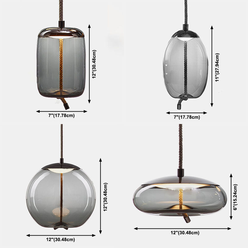 Moderne Einfachheit Glass Anhänger Licht Deckenbeleuchtung für Wohnzimmer