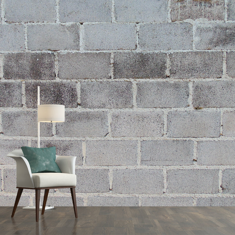 Industrial Style Brick Wall Mural Wallpaper for Theme Restaurant, Personalized Size