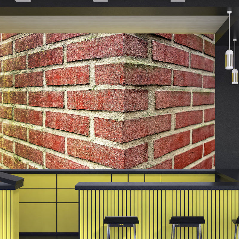 Brick Wall Industrial Style Mural Wallpaper for Living Room Bedroom, Waterproofing