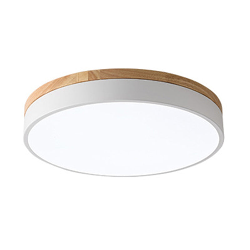 Round Shade 1-Light Flush Mount Modern Simple Style Flush Mount Ceiling Light Fixture