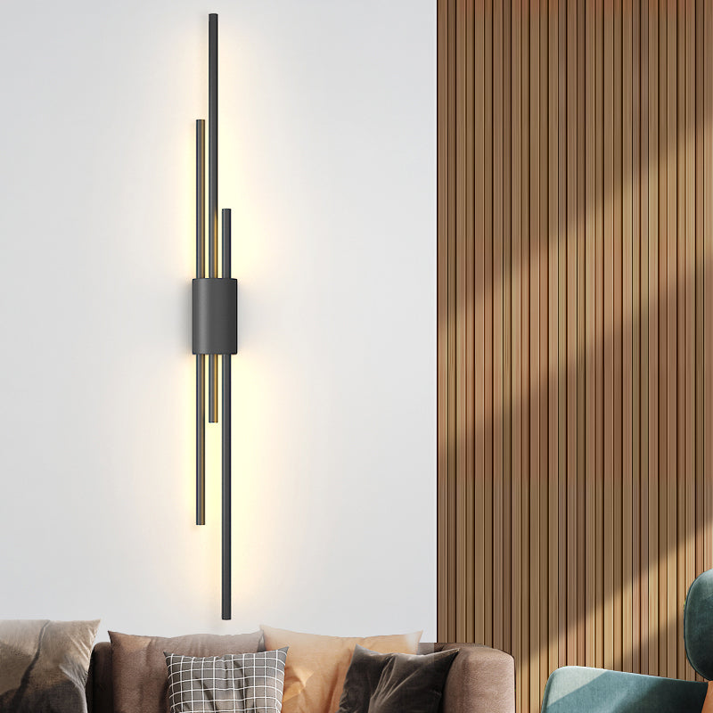 Metal Multi Lights Montaje de pared Iluminación lineal Moderno de estilo Luz de luz Fixros