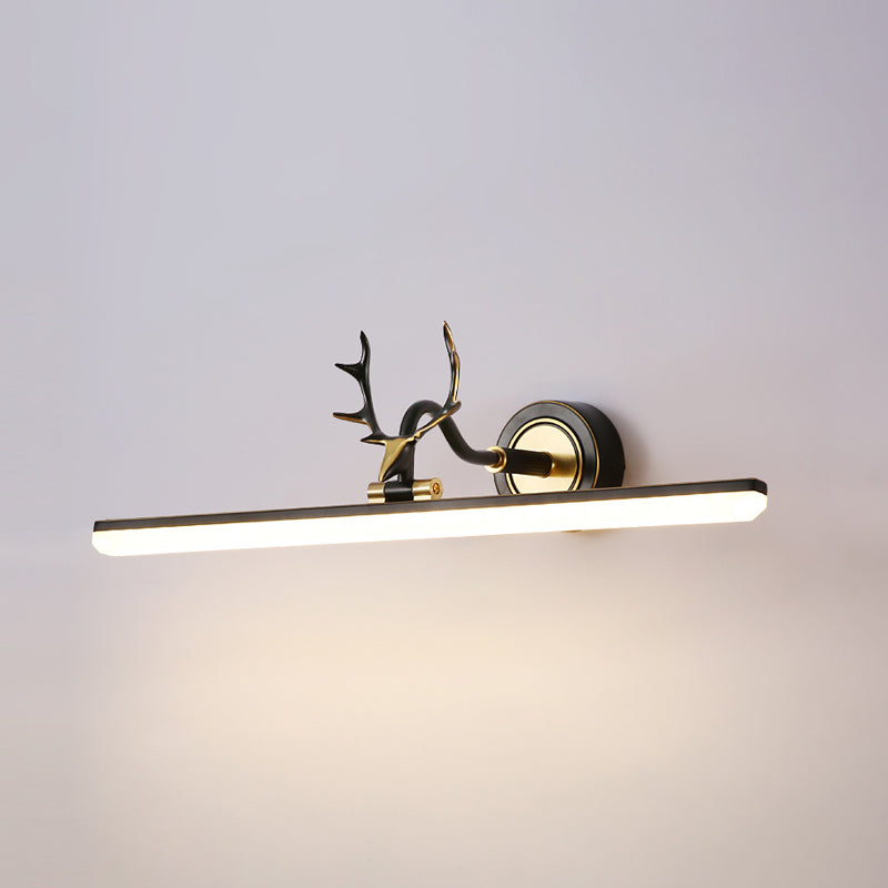 Modern Simple Style Antler Mirror Lamp Fixture LED Mirror Light for Bathroom Washroom