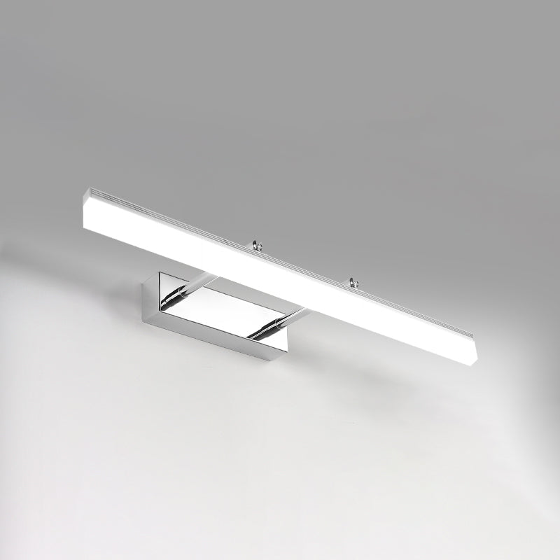 Metallic Bar Eitelkeitlicht zeitgenössische LED -Wandhalterung für Badezimmer