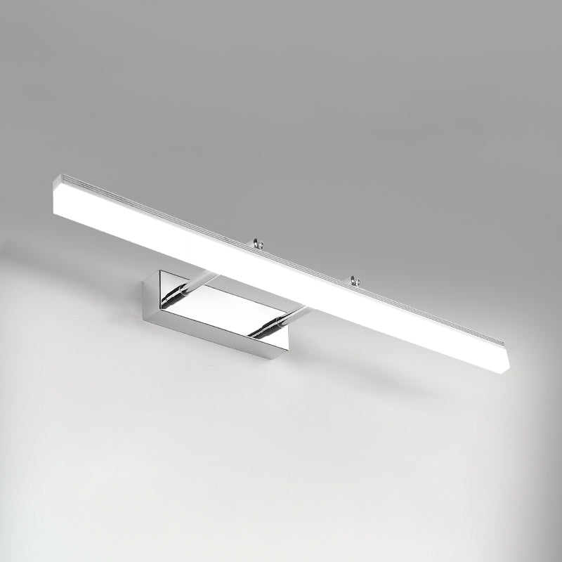 Metallic Bar Eitelkeitlicht zeitgenössische LED -Wandhalterung für Badezimmer