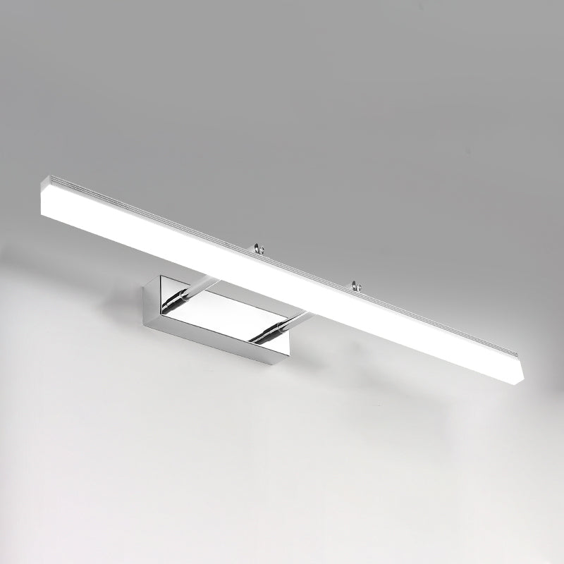 Metallic Bar Eitelkeitlicht zeitgenössische LED -Wandhalterung für Badezimmer