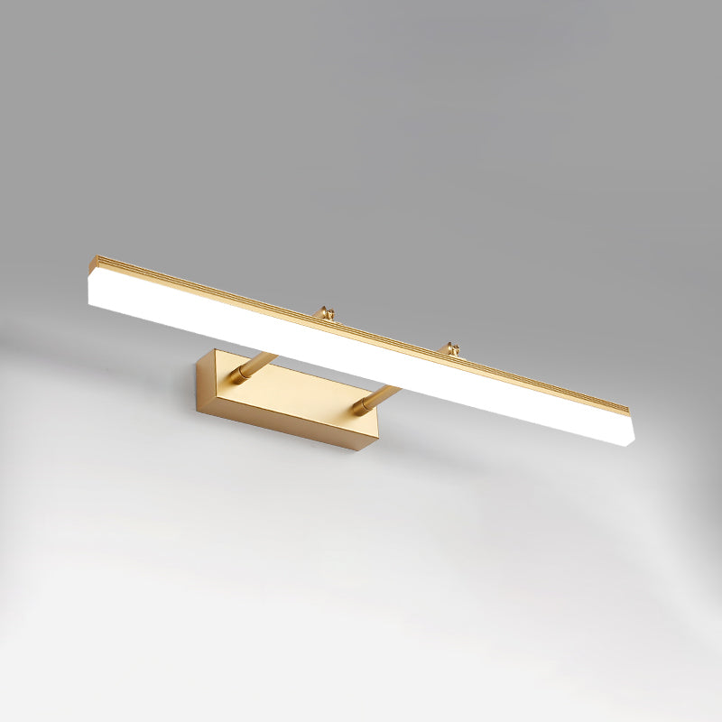 Metallic Bar Eitelkeitlicht zeitgenössische LED -Wandhalterung für Badezimmer