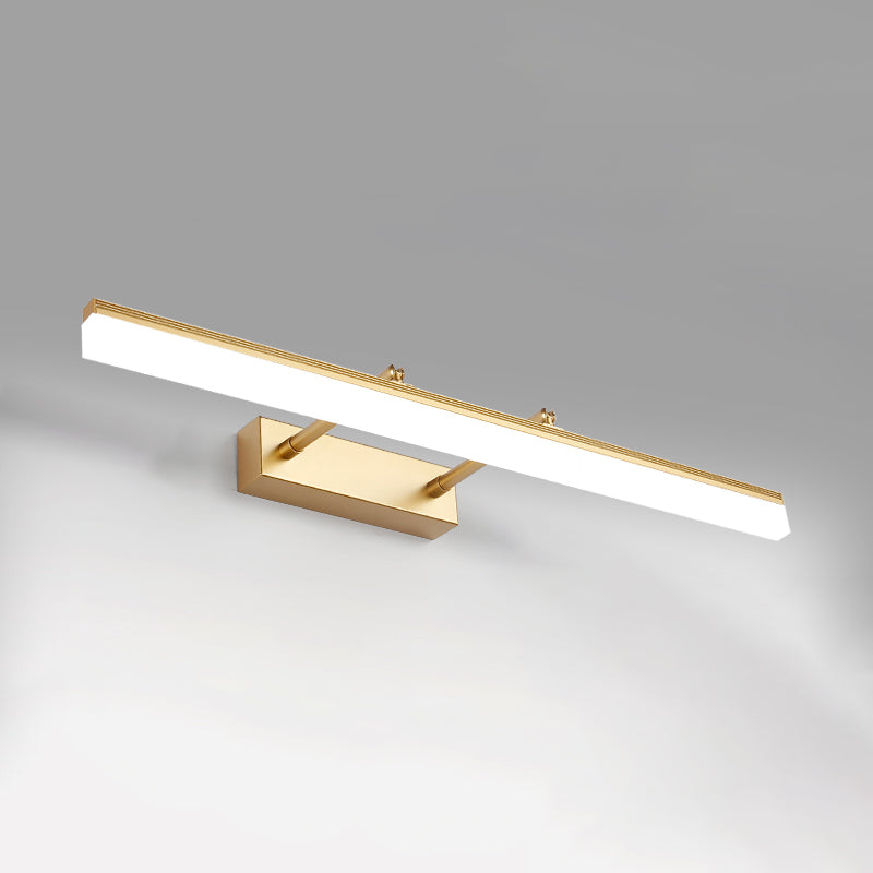 Metallic Bar Eitelkeitlicht zeitgenössische LED -Wandhalterung für Badezimmer