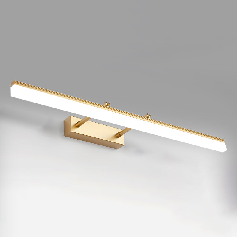 Metallic Bar Eitelkeitlicht zeitgenössische LED -Wandhalterung für Badezimmer