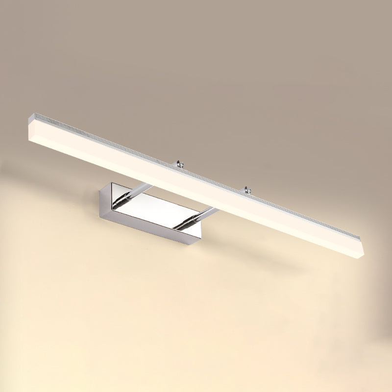 Metallic Bar Eitelkeitlicht zeitgenössische LED -Wandhalterung für Badezimmer