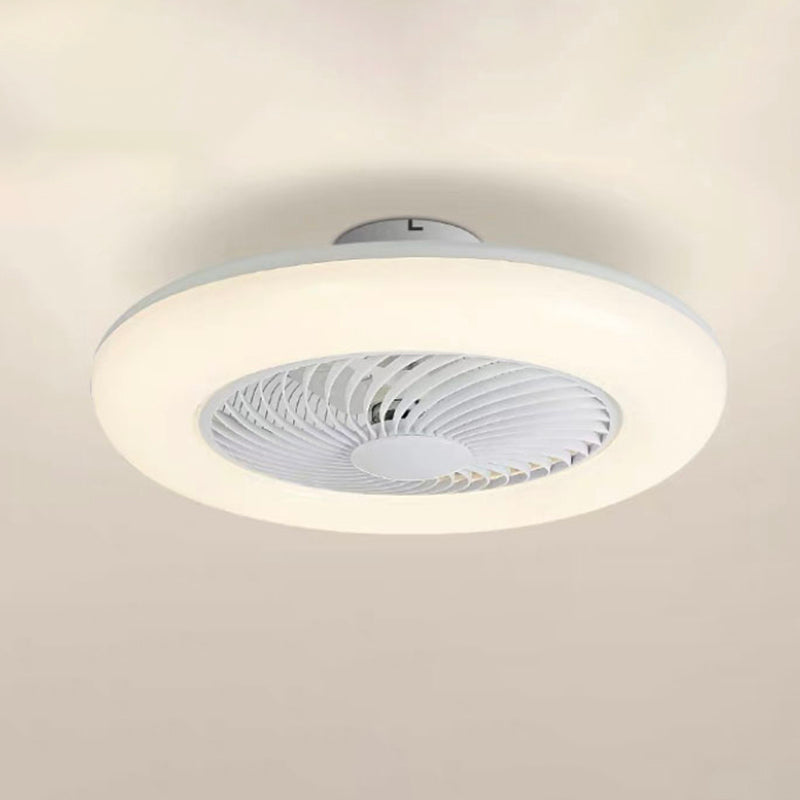 Dortoir rond ventilateur de plafond LED métallique