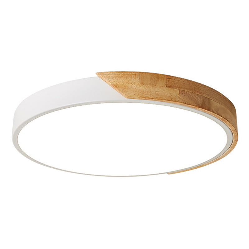 Round Shade 1-Light Flush Mount Moderne Einfache Art Flush Mount Deckenleuchten