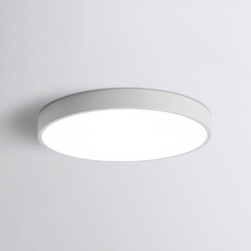 Nordic Macaroon Round Shade 1-Light Flush Mount Acrylic Flush Mount Light