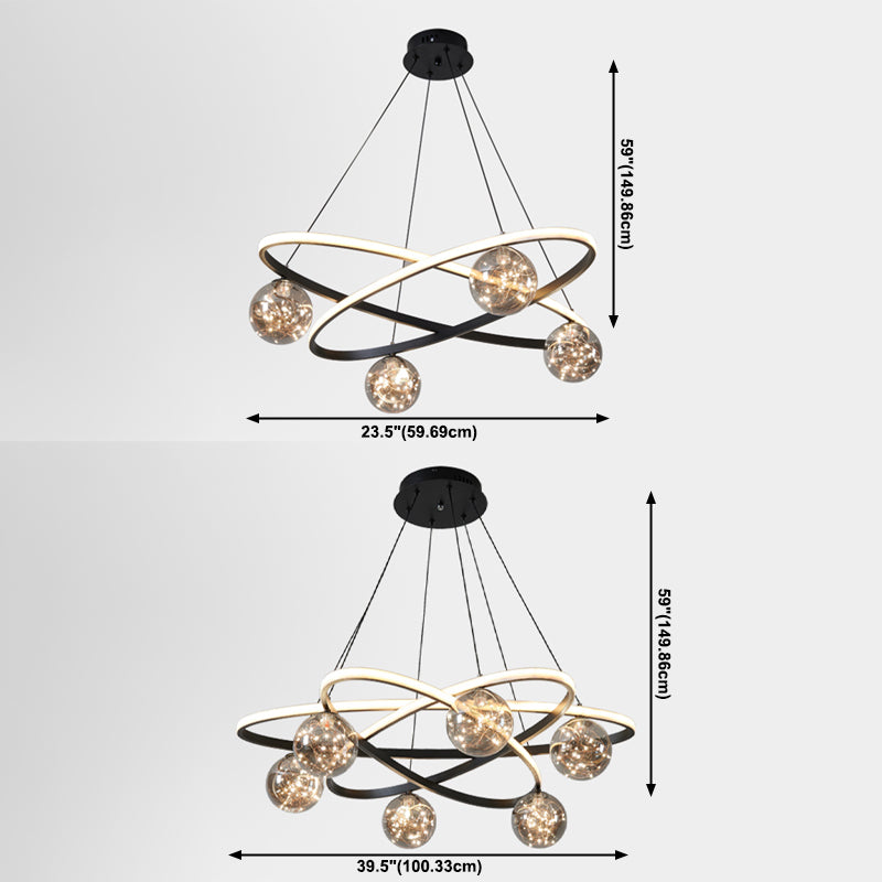 LED de style nordique luxueux léger LED PRENDANT POUR LE SALLE DE CHAMBRE SOI