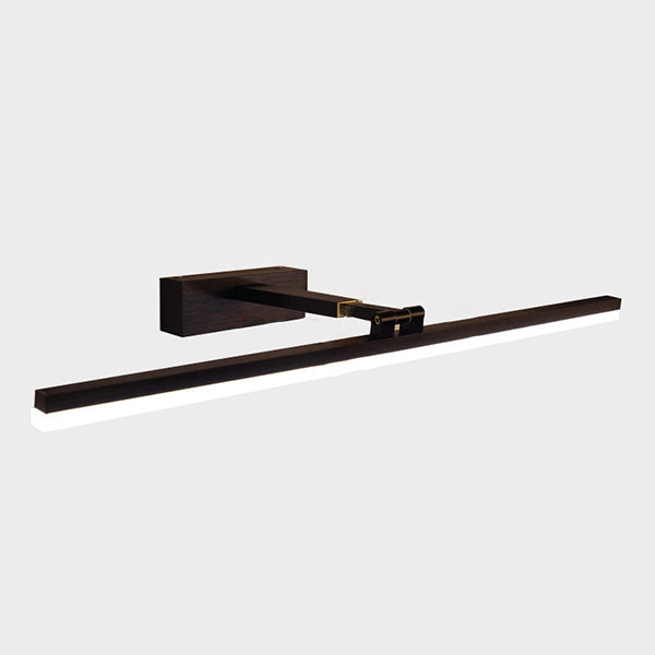 Black Elongated Wall Mounted Lamp Simplicity Style LED Metal Wall Sconce Lighting