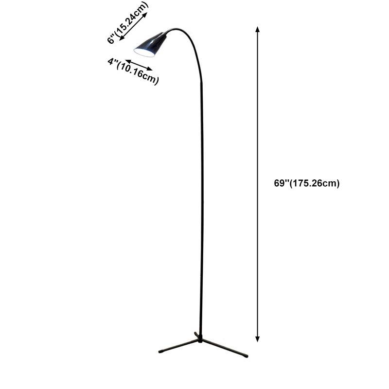 Lampadaire LED en forme de tulipe nordique Salle d'étude de l'étude