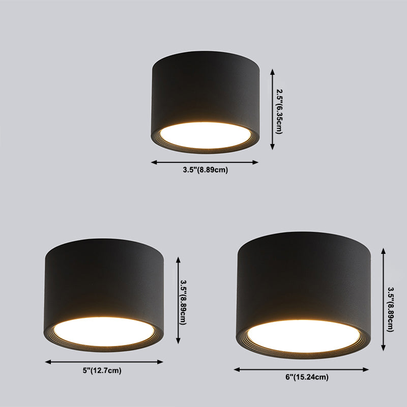 Cylinder Led Surface Mount Ceiling Light Modern Flush Mount Chandelier