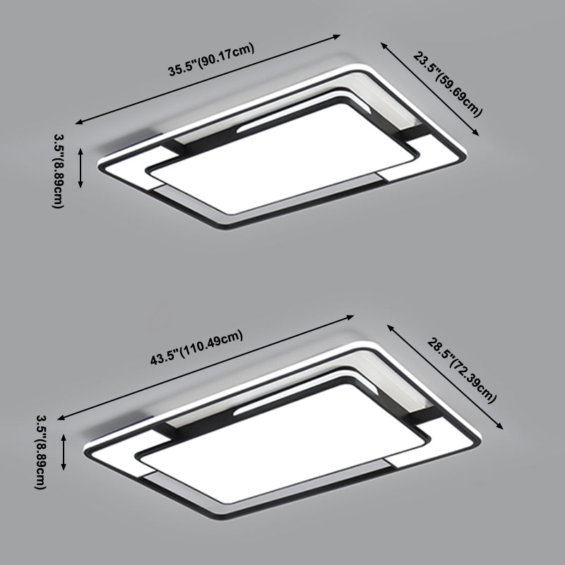 LED Flush Mount Ceiling Fixture Modernist Flush Light for Living Room Dinning Room