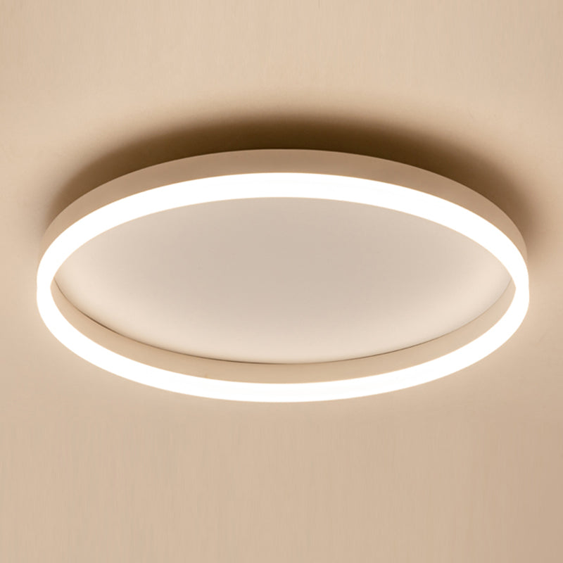 LED Round Flush Mount Fixture Simplicity Flush Ceiling Light Fixture for Living Room