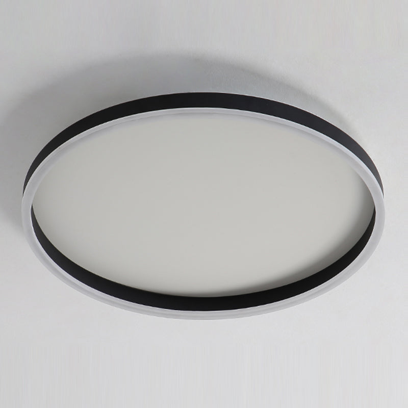 LED Round Flush Mount Fixture Simplicity Flush Ceiling Light Fixture for Living Room