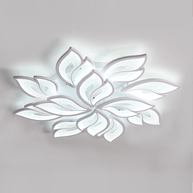 Flower Shape LED Flush Mount Fixture Modern Flush Ceiling Light Fixture for Living Room