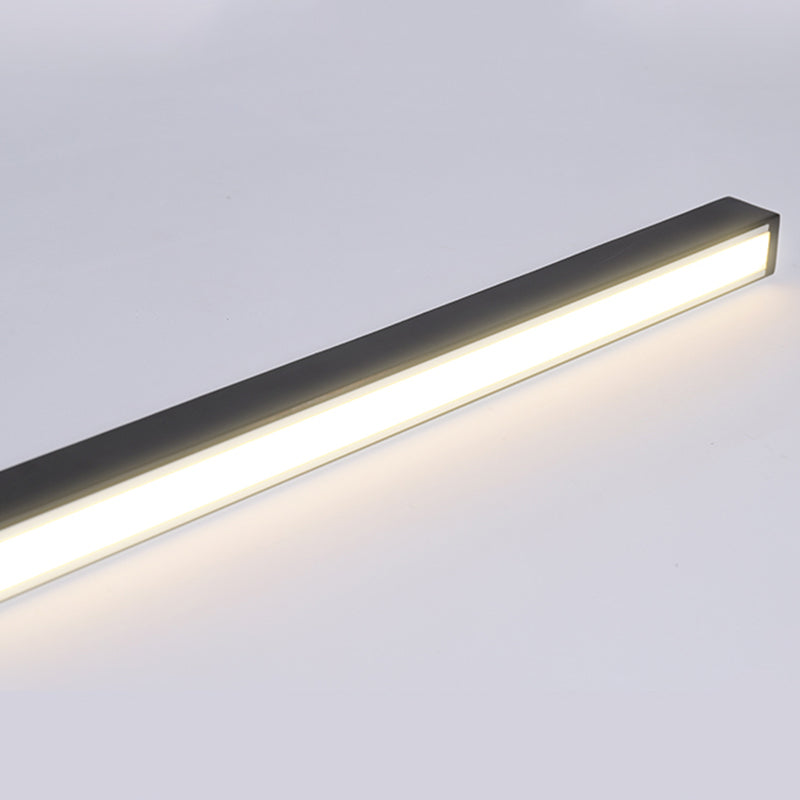 Aluminium staafvormige vloerlicht Minimalistische woonkamer LED -vloerlamp tegen muur